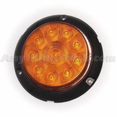 Pro LED 423Y 4" Round 10-LED Front Park/Turn Signal Lamp, Surface Mount, Amber Lens, 12V
