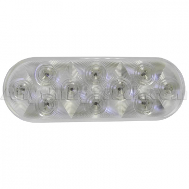 Pro LED 610CLR Red LED Stop, Tail, and Turn Signal Lamp with Clear Lens, 12-Volts DC