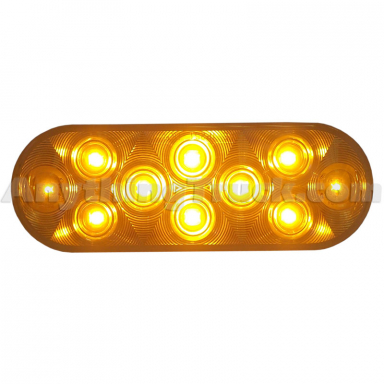 Pro LED 610CLY Yellow LED Turn Signal Lamp with Clear Lens, 12-Volts DC
