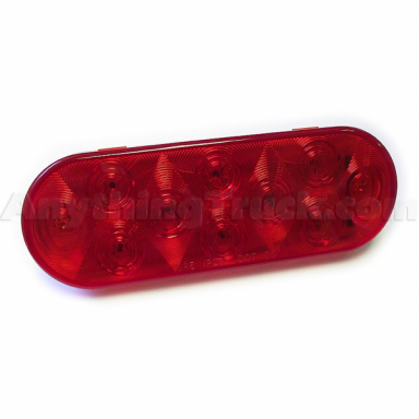 Pro LED 10-Diode 6-Inch Oval Red LED Stop/Tail/Turn Light