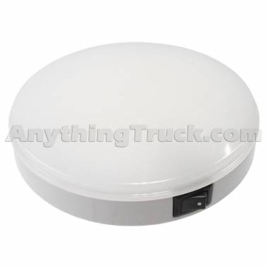 Pro LED 83117 4-1/4" Round LED Dome Light, On/Off Switch, White Lens, 12V