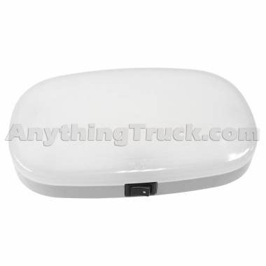 Pro LED 83195 3"x5" Rectangular LED Dome Light, On/Off Switch, White Lens, 12V