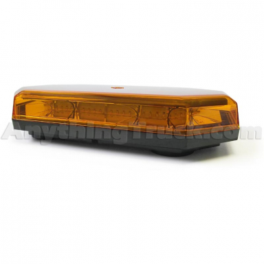 Pro LED LP10FA Mini Light Bar Warning Light, Amber Lens, Permanent Mount, 10-Function, 12/24V
