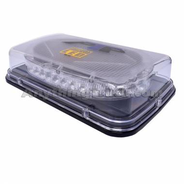 Pro LED MLWM36A 11" Amber LED Warning Light Bar, Magnet Mount, 19 Flash Patterns, 12/24V