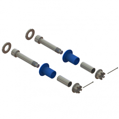 Atro HM75-64001 Hood Pivot Bolt & Poly Bushing Kit for Peterbilt 357, 377, 378, 379, 388, and 389