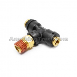 177.12C7246B Male Branch Tee, 1/4" Tube x 3/8" Tube x 1/4" Pipe