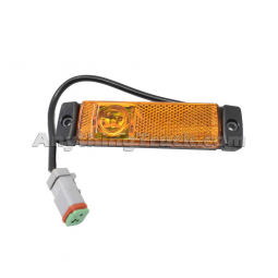 564.59064 Kenworth T880 Amber LED Marker Light, 12 Volt, 5-1/4" X 1-1/2" Rectangular, Plug Included