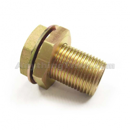 PTP 205465 Bulkhead Pipe Fitting, 1/4" NPT Female Thread, Fits 3/4" Hole, 1-17/32" Long