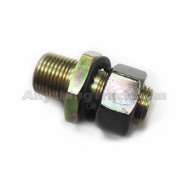 PTP 205499 Bulkhead Pipe Fitting, 1/2" NPT Male Thread, 1/4" NPT Female Thread, 2-1/2" Long