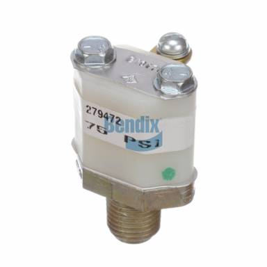 Bendix 279472 LP-3 Low Pressure Indicator, Single Terminal, 75 PSI Cut-Out