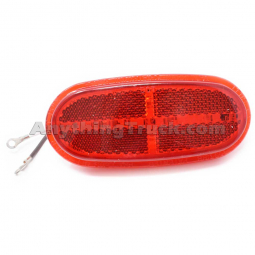 Betts 221201 Red LED Lens Assembly For Betts 200 Series Marker/Clearance Lights, 12V/24V, 4" Oval
