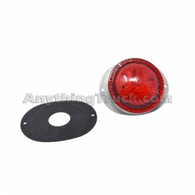Betts 500452 Red LED Clearance/Marker Light, 50 Series, Shallow Optic Lens, 12V/24V