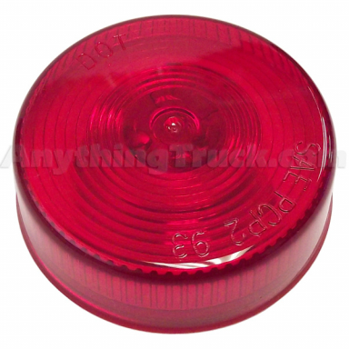 Pro Trucking Products 10202RPTP Red 2-1/2" Round Sealed Marker/Clearance Light, Incandescent, 12V