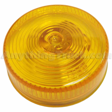 Pro Trucking Products 10202YPTP Amber 2-1/2" Round Sealed Marker/Clearance Light, Incandescent, 12V