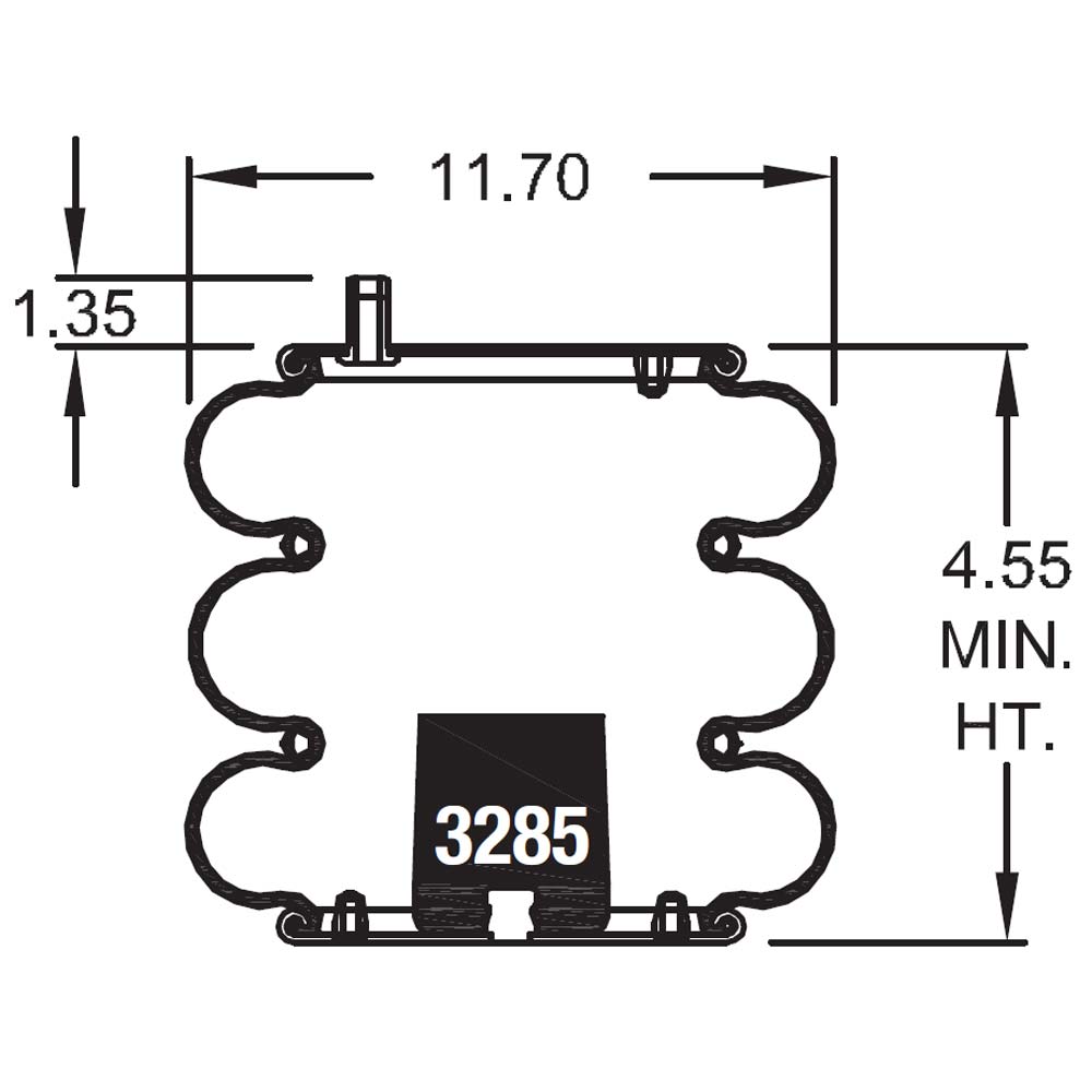 Firestone W01-358-8038 Air Bag, Replaces Silent Drive and Histeer