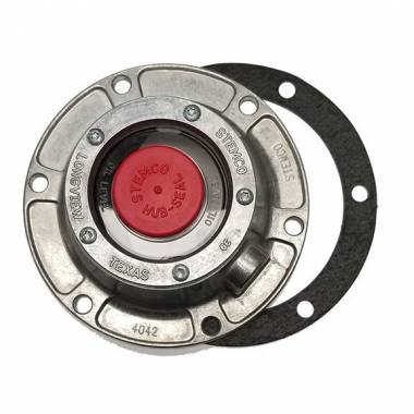 Stemco 340-4042 Bolt-On Hub Cap & Gasket, 1-7/8" Height, 5-1/8" Bolt Circle, 6 Holes