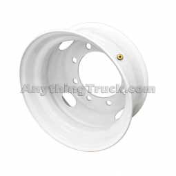 28656 17.5 x 6.75 Tubeless Low Boy Trailer Wheel, Hub-Piloted, White