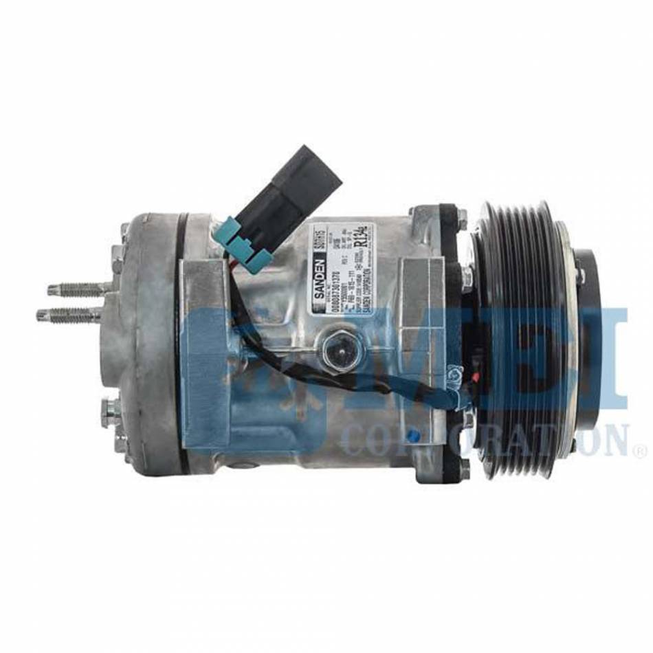MEI 03-1411 Sanden SHD AC Compressor, 6 Groove, 125mm Clutch