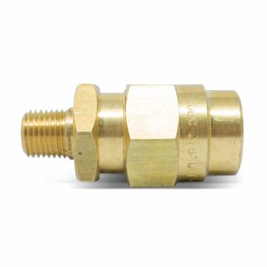 1/2" NPT Hose Connector for 3/4" OD x 3/8" ID Rubber Air Brake Hose