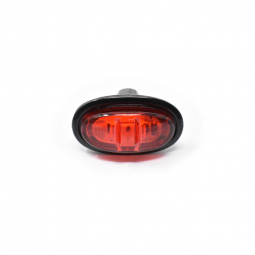 Grote 45302 MicroNova LED Clearance Marker Light, Red, Oval, Amp Connector