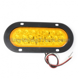 Peterson Mfg 423SA-1 Amber LED Strobe Light, Flange Mount, Hardwired/3-Wire, 12V/24V