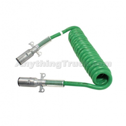 15 ft. 7-Way ABS PERMACOIL Cable Assembly, 48" Lead, Die-Cast Plugs