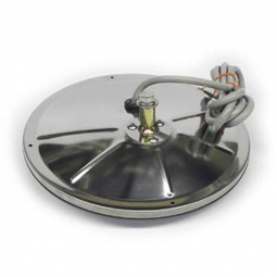 8" Heated Convex Mirror with 5/16" Offset Mount Ball Stud