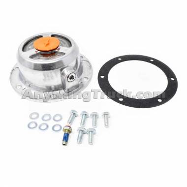 RevHD RHO-T03 Bolt-On Oil Hub Cap With Drain Plug & Heat Check Bolt, 6-Hole, 5-1/2" Bolt Circle