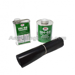 Shur-Co 1102111BLACK Standard Tarp Repair Kit, Includes Repair Fabric, Thinner, & Vinyl Cement