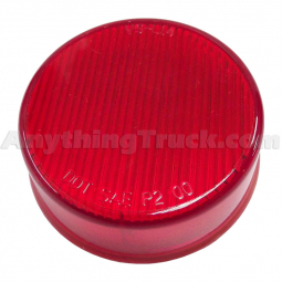 Pro LED 250RS Red 2-1/2" Round LED Marker Light with Stripe Lens
