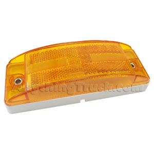 Pro LED 6873Y Amber 5.9" LED Clearance Light with 2-Wire Pigtail, 12 LEDs, 12V