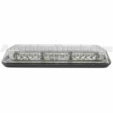 Pro LED CLBLM Low-Profile Amber LED Mini Light Bar Warning Light, Clear Lens, Permanent Mnt, 12/24V