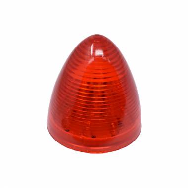 Pro LED 25RBH Red 2.5" Beehive LED Marker Light, 13 LEDs, Grommet/Twist-Lock, 12V