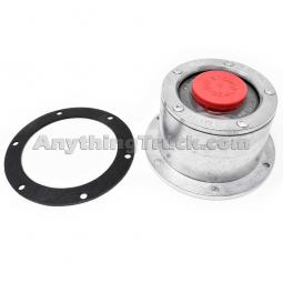 Stemco 340-4139 Bolt-On Hub Cap & Gasket, 6 Holes, 4-1/16" Bolt Circle, 2-5/8" Height
