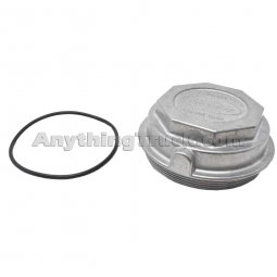 Stemco 340-4320 Screw-On Aluminum Hub Cap, 6-1/4" x 8 UN(M), Grease Applications