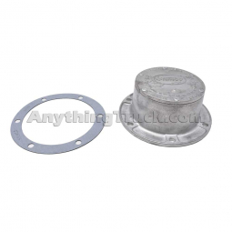 Stemco 354-4009 Bolt-On Grease Hub Cap & Gasket, 2-11/16" Height, 5-1/2" Bolt Circle, 6 Holes