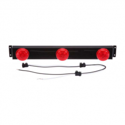 Truck-Lite Model 30 Metal ID Bar with 3 Red 2" Marker Lights