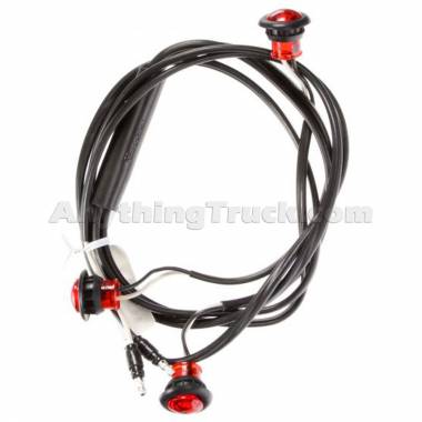 Truck-Lite 33740R Model 33 3-Light LED ID Assembly for Truck & Trailer, Red, 12V