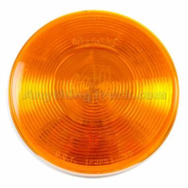Truck-Lite 40242Y Super 40 4" Round Incandescent Front Park/Turn Signal Lamp, Grommet Mount, 12V