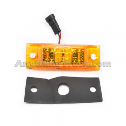 Truck-Lite 21096Y Hardwired Yellow Marker/Clearance Light, 6" Rectangular, 12-Volt