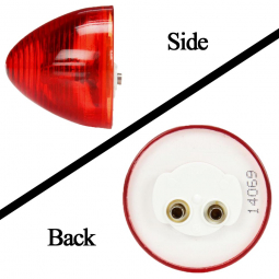Truck-Lite Model 30 Red Sealed 2" Beehive Incandescent Marker Light