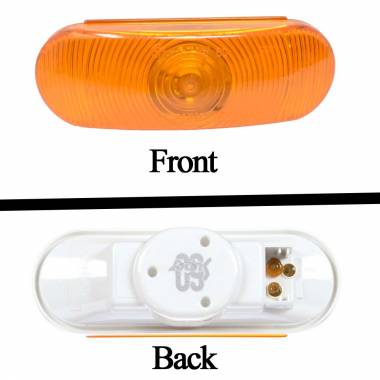 Truck-Lite 60202Y Super 60 6" Oval Incandescent Front Park/Turn Signal Lamp, Grommet Mount, 12V