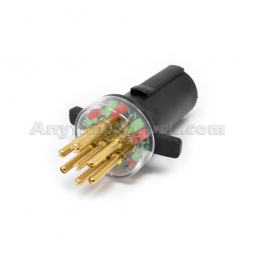 Truck-Lite 97101 7-Way Round Circuit Tester for Semi Trailer Electrical Cables, 12-24 Volts
