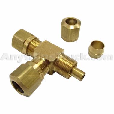 Union Tee for 1/4" Nylon Air Brake Tubing