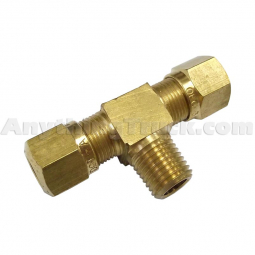 1/4" NPT Male Branch Tee for 3/8" Nylon Air Brake Tubing
