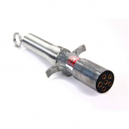 Velvac 055049 6-Way Trailer Wiring Connector Plug with Spring Guard