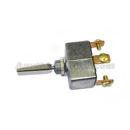 Toggle Switch, Single Pole/Double Throw, 50A @ 6/12/24 VDC, Screw Terminals, Chrome Paddle Toggle
