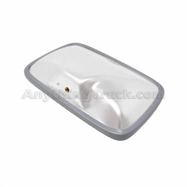 Velvac 704032 White 6-1/2" x 10" Side Mount Mirror