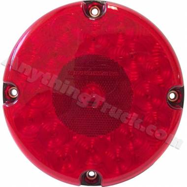 Pro LED 71R 7" Round 17-LED Red Stop/Tail/Turn Bus Light, 9-32V, Surface Mount