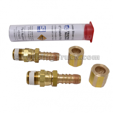 Tramec Sloan 431410 1/2" Hose End Air Brake Hose Repair Kit With 1/2" Fittings